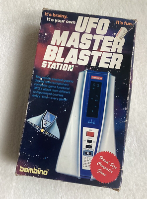 Bambino UFO Master Blaster Station Electronic Computer Game - Box
