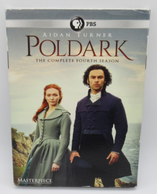 POLDARK: THE COMPLETE FOURTH SEASON, 3-DISC DVD SET, UK EDITION, AIDAN TURNER WS