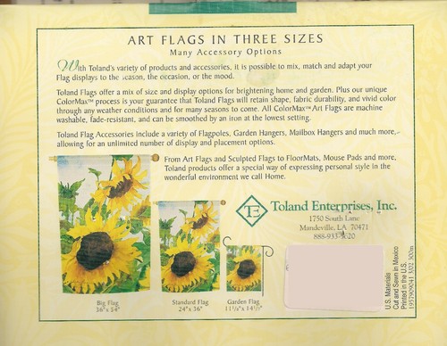 Candlelight Garden Flag by Toland #978 11 1/8"x 14 1/2", Candles. Sale! - Picture 7 of 7