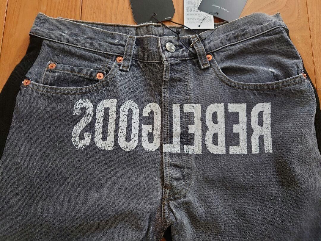 Undercover 22AW Hybrid Denim Sweat Pants Black REBELGODS W30 Undercover 22AW Hybrid Denim Sweat Pants Black REBELGODS W30