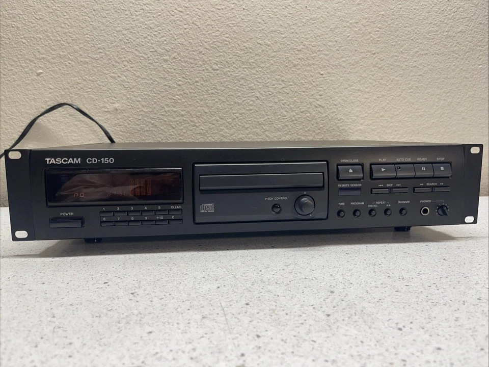 Reproductor de CD Tascam CD-150 montaje en rack piezas/reparación *LEER Foto 2 de 4