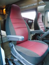 Pour Fiat Ducato Camping-Car, 2017 Modèle, Grand Pilote Siège Housses, Rubby