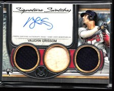 2023 Topps Museum Vaughn Grissom Rookie RC Triple GU Jersey Bat Auto #/399