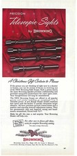 Browning 1962 mira telescópica precisión regalo de Navidad anuncio/póster impreso vintage