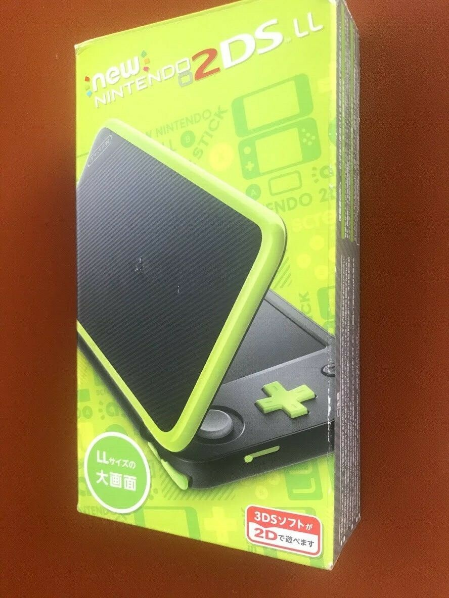 ニンテンドー3DS/2DS L Nintendo 2DS LL (XL) Black x Lime Console From Japan used