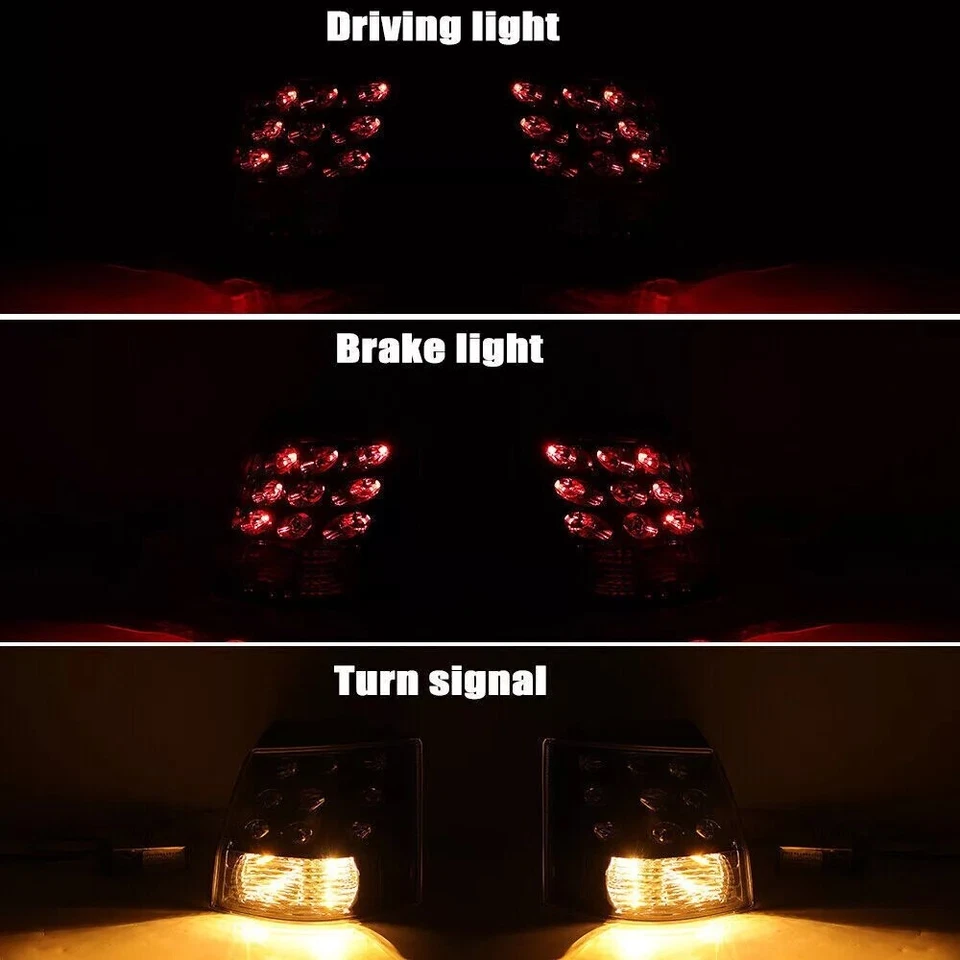 Pair Tail Light For Mitsubishi Outlander EX 2007-2013 Rear Brake Stop Taillamps - Изображение 2 из 4