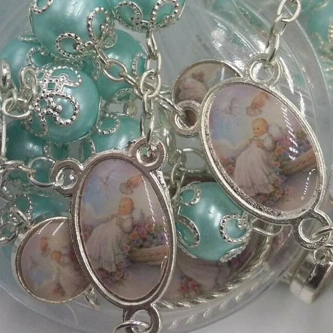 10 Крещение вечеринки Favors, четки браслет, Recuerdos Bautizo Rosario, подарок, Christi - Изображение 3 из 4