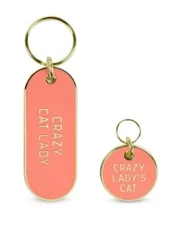Pet Toys Tags Keychain Gift Set New Pink Pet and Owner