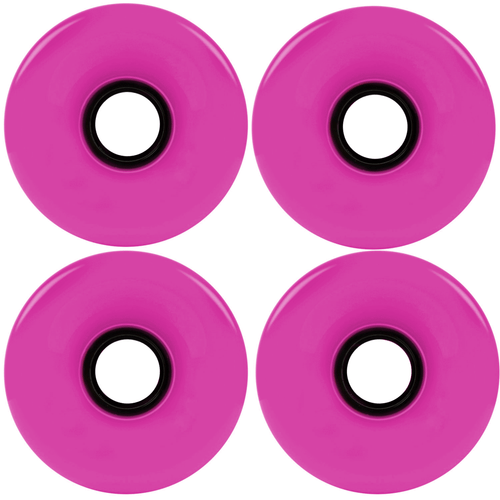Longboard 181mm Reverse Kingpin Blue Trucks 76mm Pink Wheels with Bearings & Har - Bild 3 von 4