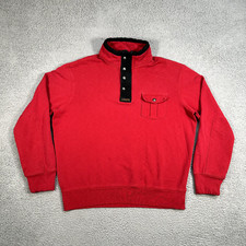 Polo Ralph Lauren Sweater Mens XL Red 1/4 Zip...