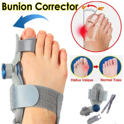 HAILICARE Hallux Valgus Korrektur Schiene Zehenspreizer Ballenschutz Verstellbare Bandage