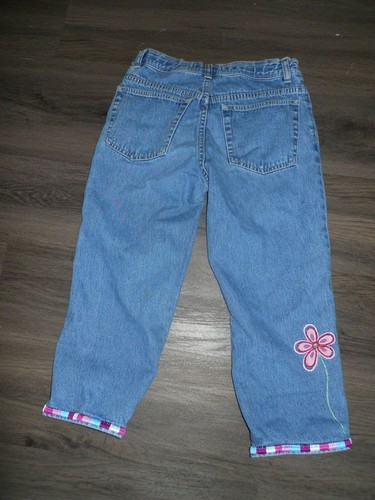 GIRL'S GAP CAPRI PANTS SIZE 12 Embroidery Crop Cropped Capris Clothes Clothing - Picture 4 of 4