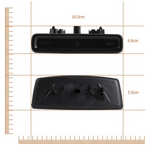For Jeep Wrangler JL 2018-2024 Black LED Center The 3rd Brake Tail Light Lamp - Picture 3 of 13