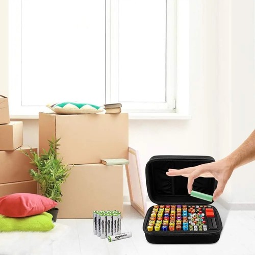 Battery Storage Case and Organiser with Battery Charge Tester Extra 2Pockets - Picture 6 of 6