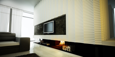 Textures-3D Wall Panels 541-RUFFLE