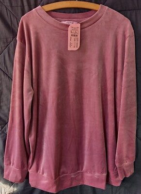 Schwangerschafts-Top Velours - Nostalgia Rose - L