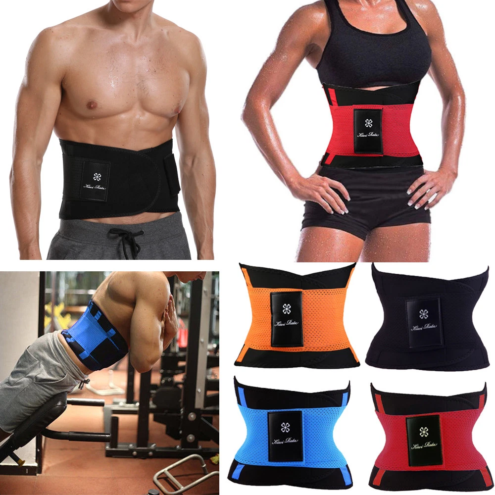 Gym Slim Belly Exercise Neoprene Sweat Belt Men Women Waist Trainer Body  Shaper