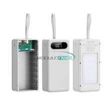 Mobile Power Bank DIY Kits 22.5W Fast Charge Fit 18650 battery Torch function