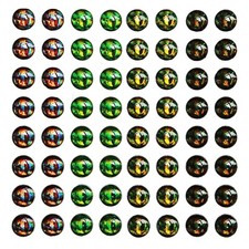 224 pcs 4 Colors 4D Fish Eyes 5mm Sticky Fish...