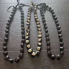 Handmade Island Necklaces Jewel Nuts of Paradise Artisan Polished Set Of 3