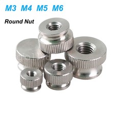 Stainless Steel Knurled Nut With Step Thumb Grip Knob Adjustment Nut M3 M4 M5 M6