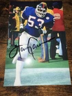 Harry Carson New York Giants Hand Signed 4x6 Photo Pro Bowler