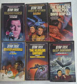 STAR TREK lot of 6 p/b bks preowned