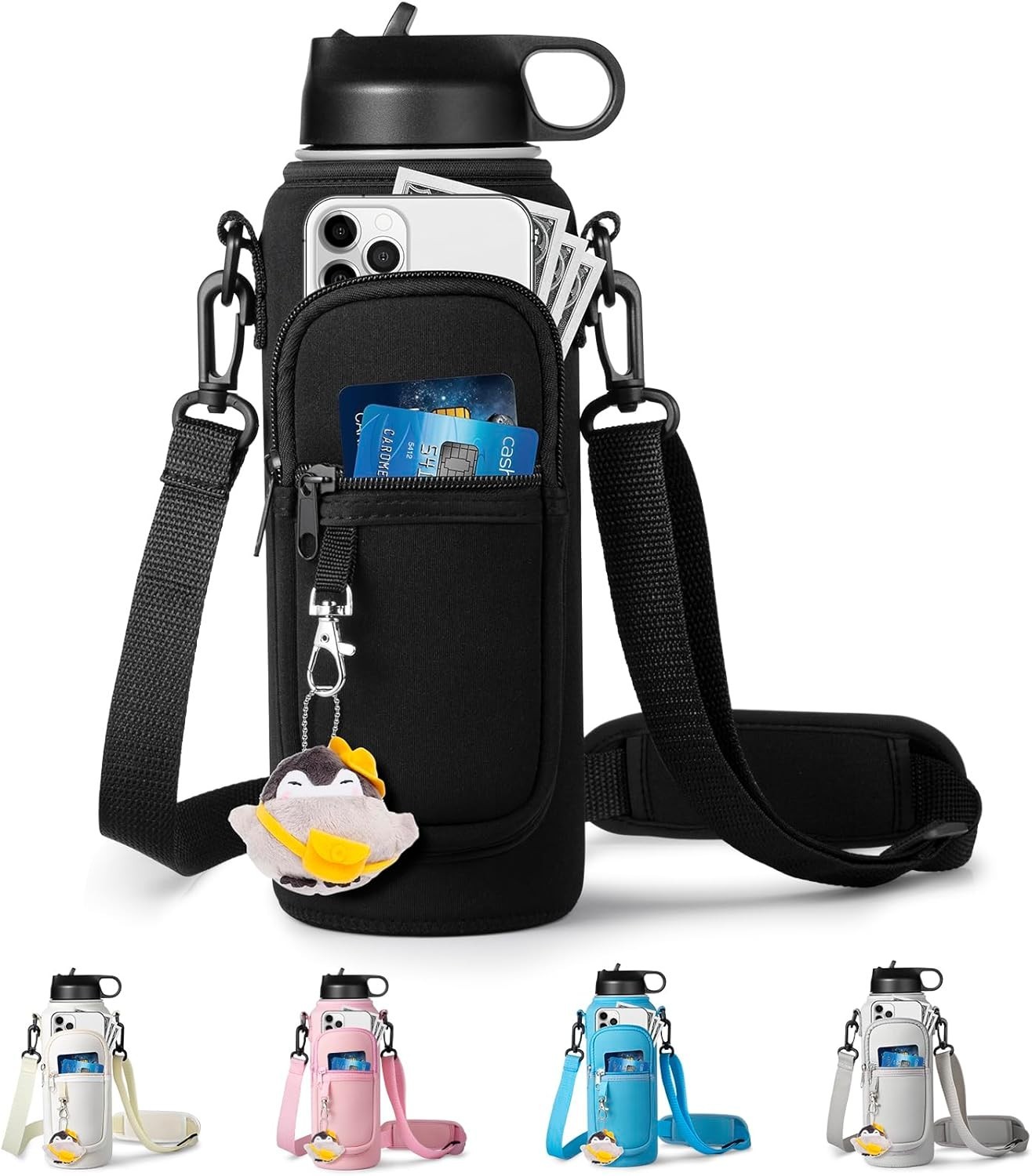 Holder With Strap For Hydroflask 32oz 40oz Insulated Water Bottl...