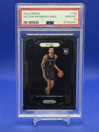 Victor Wembanyama 2023 Prizm Rookie Card PSA 10 #136 Spurs Wemby RC