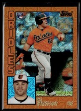 2019 Topps Silver Pack Orange Color Match DJ Stewart 06/25 Orioles #T84-13