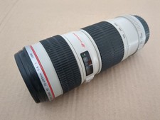 CANON EF 70-200mm 1:4 L IS USM LENS INC Front Rear Caps and Carry Case