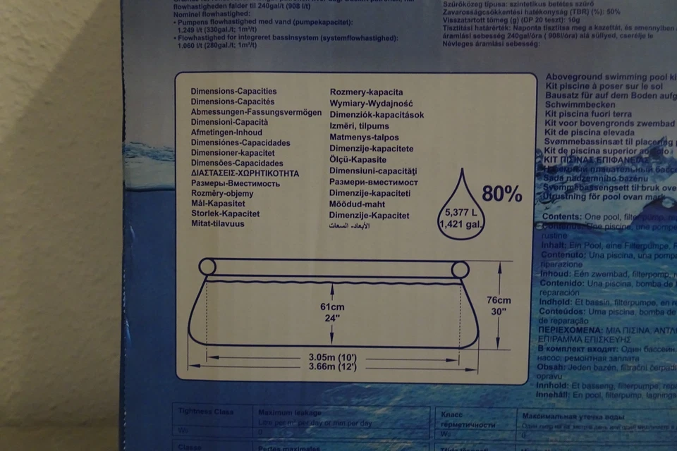 Bestway FastSet Pool Set + Filterpumpe 366x76cm Quick Schwimmbad Gartenpool NEU! - Bild 3 von 4