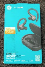 JLab Epic AirSport ANC True Wireless Earbuds 70Hrs Charging Case - New , A3