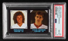 1985 7-Eleven NHL Collectors' Series Ron Duguay Steve Yzerman #5 PSA 8 HOF 05t7