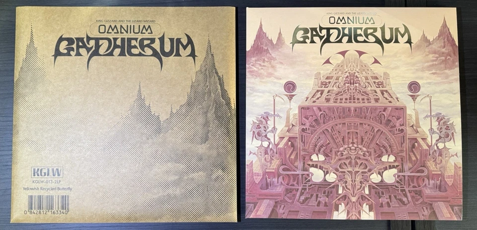 King Gizzard Lizard Wizard Omnium Gatherum Vinyl - 2xLP Yellowish vinyl LE/1500 - Image 2 of 2