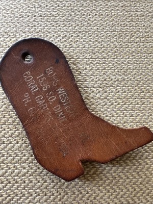 Vintage Keychain Rare Bob s Western Coral Gables Florida Closed Advertising
