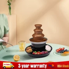 3 Tier Stainless Steel Luxury Cheese Cascading Fondue Chocolate Fountain Machine