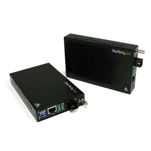 StarTech.com 10/100 Mbps Ethernet Single Mode WDM Fiber Media Converter Kit SC 2