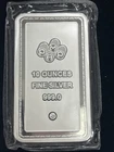 10 Oz Silver Bar Pamp Lady Of Liberty Proof Like Finish .999 Original Sealed