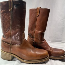 Vintage Dingo Acme Leather Campus Boots Men’s 12D - Made in USA w/ Vibram Soles