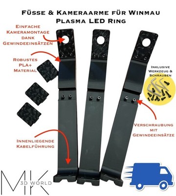 Autodarts Kamerahalterung passend für Winmau Plasma, Kameras HBV OV9732 100°