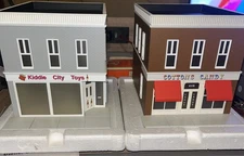Lionel O Scale Lot (2) City Buildings. Toys Store + Candy Store Lighted