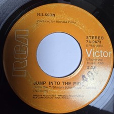 Nilsson Jump Into The Fire / The Moonbeam Song 7" 45 RCA 1972 74-0673