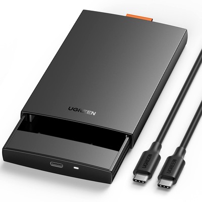 2 5 Zoll Festplattengehäuse USB C 3.1 Gen 2 auf SATA III bis zu 6Gbps Gehäuse...