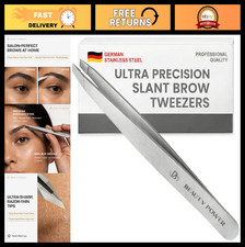 Ultra Precision Tweezers for Eyebrows Facial Hair Removal, Sharp Slant, Stainl
