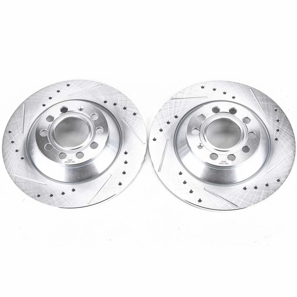 Power Stop Brake Rotor For Audi A6/A6 Quattro 2005-2011 Rear | Drilled & Slotted - Image 2 of 4