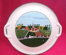 Villeroy & Boch DESIGN NAIF -  Wedding - 12.75" Round Handled Cake Plate