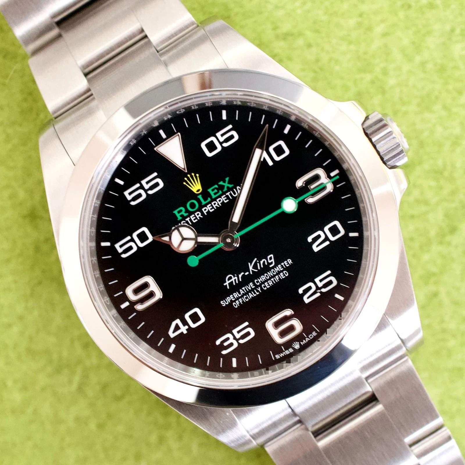 Rolex Air-King 126900 Oyster Perpetual 40MM Automatic Black Dial Box Papers