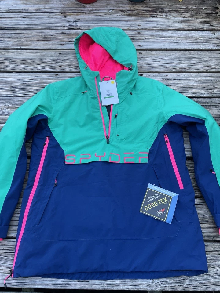 Chaqueta de esquí de buceo Spyder para hombre con aislamiento de señal Anorak - Tundra - talla L Gore-Tex Foto 4 de 4