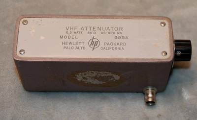 Hewlett Packard HP355A Attenuator 0.5 Watts DC-500Mhz